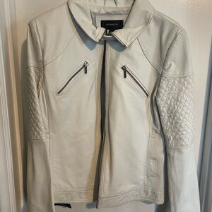 Colebrook White Leather Jacket